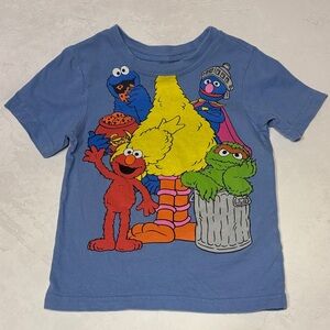 Sesame Street Toddler T-Shirt, Big Bird, Bert & Ernie, Oscar, size 3T